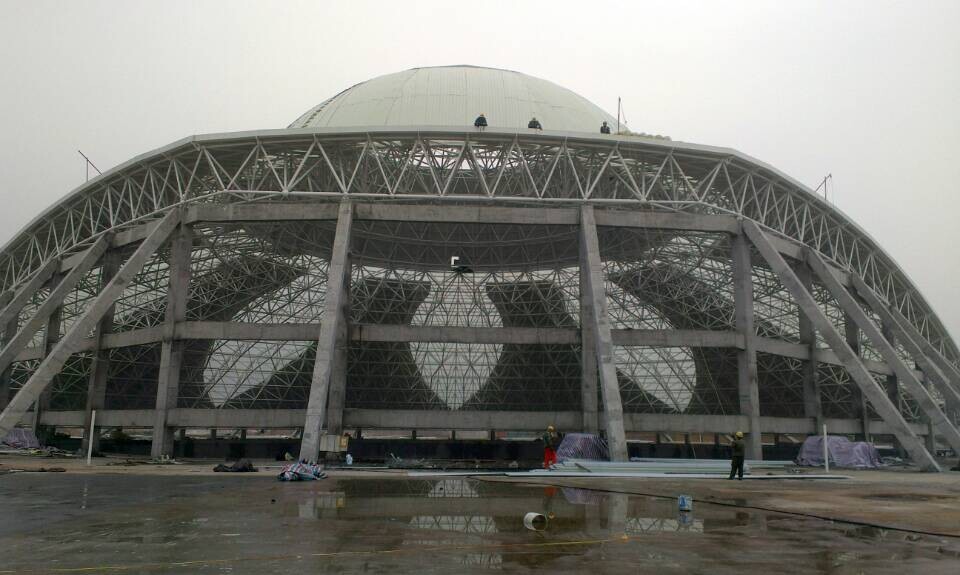 石河子温泉馆网架工程